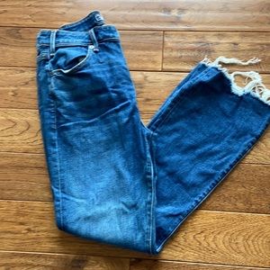 A&F high rise ankle flare